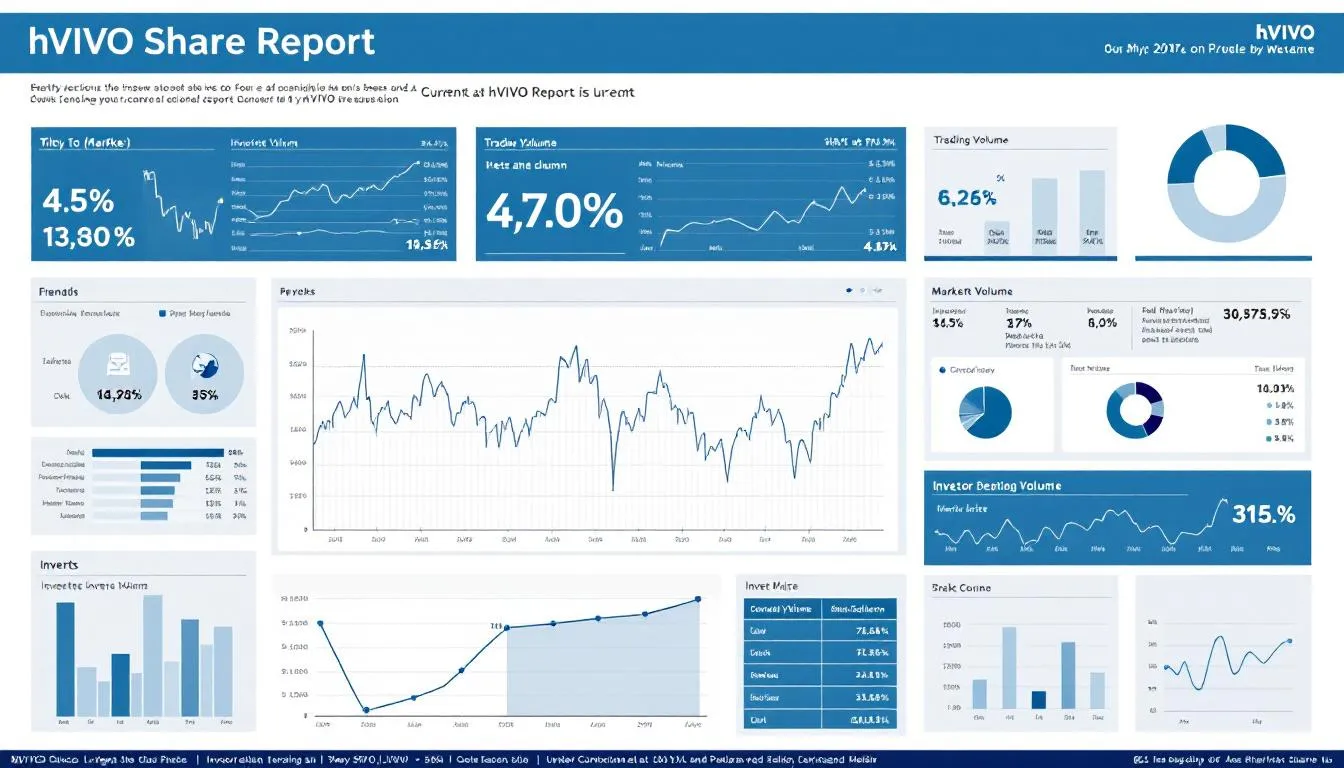A graphical representation of the current hVIVO share price.