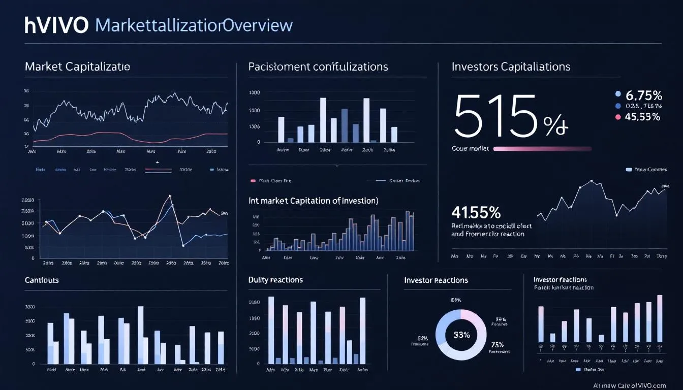 A visual summary of hVIVO's market capitalisation overview.